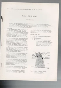 LEATHER  -WHY IS IT SO ? By EDRIC CHAFFER , 1977 , BROCHURE - Bild 1 von 1