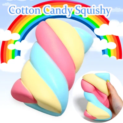 Apretar malvavisco arco iris blando de levantamiento lento para niños adultos juguete antiestrés Foto 1 de 4