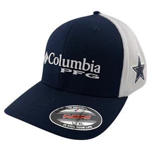 Columbia PFG Dallas Cowboys NFL Performance Fishing Gear Flex Fit Hat Cap L/XL - Picture 1 of 7