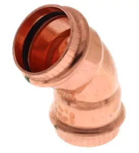 Viega 1-1/4" Propress Copper 45 Winkel (4er Pack). - Bild 1 von 4