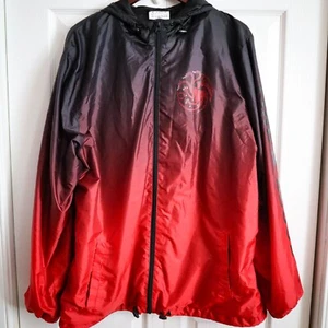 HBO Game of Thrones Windbreaker Jacket Men's Sz XL Fire & Blood Targaryen Dragon - Picture 1 of 7
