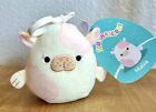 Malia Sea Cow Squishmallow Plush Backpack Clip On Keychain 3.5" In Hand