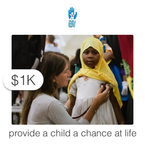 $1000 Charitable Donation For: Travel for a Child to Receive Lifesaving Care
