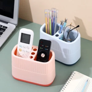 Desktop Storage Box Pen Holder Pencil Makeup Brush Storage Box Desktop Organizer - Picture 1 of 10