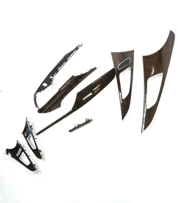 Audi A6 (C7) 2013 tablero puerta consola madera grano moldura panel conjunto (madera de nogal oscuro) Foto 1 de 4