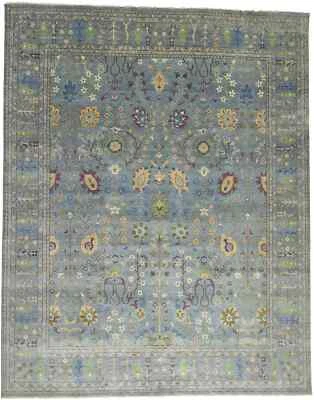 Hand-Knotted Oushak Chobi Rug Oversized Floral Design Oriental Carpet 12X15 ft - Image 1 of 4