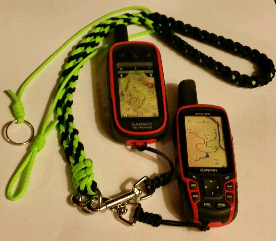 GARMIN ALPHA 100 AND ASTRO 320 & 430 PARACORD COON HUNTING NECK LANYARD 1 SNAP - Image 1 of 1