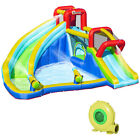 5 In 1 Kids Bouncy Castle Slide Pool Inflatable House Inflator Pool Water Party