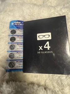 4X New Genuine SSG5100GB 3D Active Shutter Glasses For Samsung SSG-5100GB TV - Picture 1 of 8