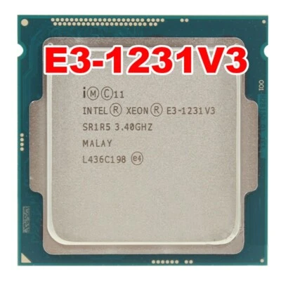 Server CPU Intel Xeon E3-1231v3 SR1R5 3.4GHz 8MB Socket LGA1150 Quad Core  - Image 1 of 3