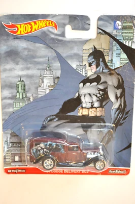 Autobús Dodge Delivery Hot Wheels Batman '34-2016-Ruedas Real Riders-Wow-Sellado Foto 1 de 4