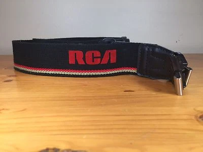 Correa para cámara de video RCA vintage cuello rojo negro blanco  Foto 1 de 3