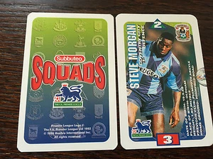 Tarjeta coleccionable Subbuteo Squads 1996: Coventry City - Steve Morgan - Imagen 1 de 1