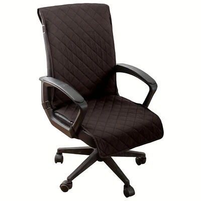 Capa quadrada reversível antiderrapante 100% impermeável para cadeira de escritório (grande/média) - Imagem 1 de 4