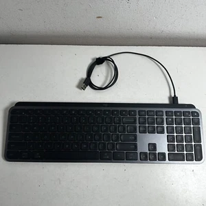 Logitech MX Keys YR0073 Black Illuminated Wireless Business Graphite Keyboard - Picture 1 of 9