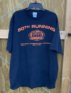 Daytona 500 T-Shirt 50th Running Chase Authentics Size 2XL Black - Picture 1 of 3
