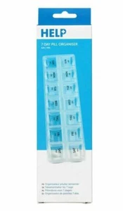 Scatola promemoria pillola di aiuto Manicare AM & PM assistenza sanitaria 7 giorni farmaco - trasparente - Foto 1 di 1