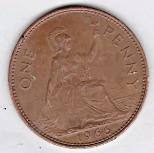 1966 REGNO UNITO GRANDE PENNY. SI VALUTA ~ SI PREGA DI VEDERE LA SCANSIONE pz b6 - Foto 1 di 4