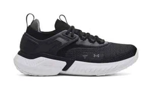 Under Armour Project Rock 5 Training Shoes Men's 10 Black White 3025435-003 NIB - Picture 1 of 5