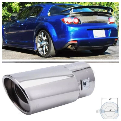 For Mazda RX-8 2004-11 Car Exhaust Pipe Tip Rear Tail Muffler Stainless Steel US Foto 1 de 4