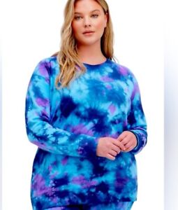 Torrid Active Tie Dye Super soft Sweatshirt Sweater size 5X
