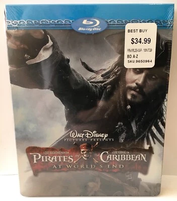 Pirates of the Caribbean: At World's End (Blu-ray, 2009, Best Buy) NEW Steelbook - Image 1 of 2