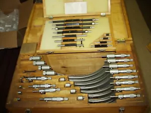 Chuan Brand 00-12" Outside Micrometer Set With Standards, etc. .001" Increments - Picture 1 of 8