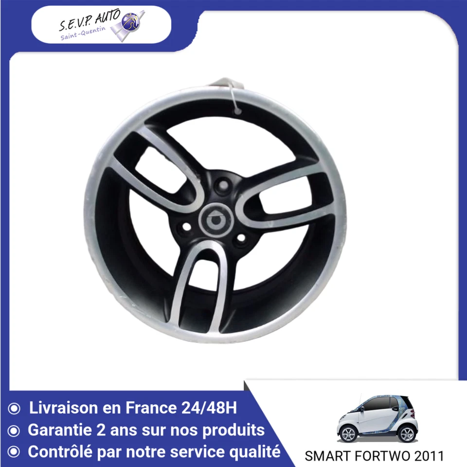 🇫🇷 JANTE ALUMINIUM SMART FORTWO COUPE 2007- ➤A4514013602CA4L ♻️ - Photo 1/1