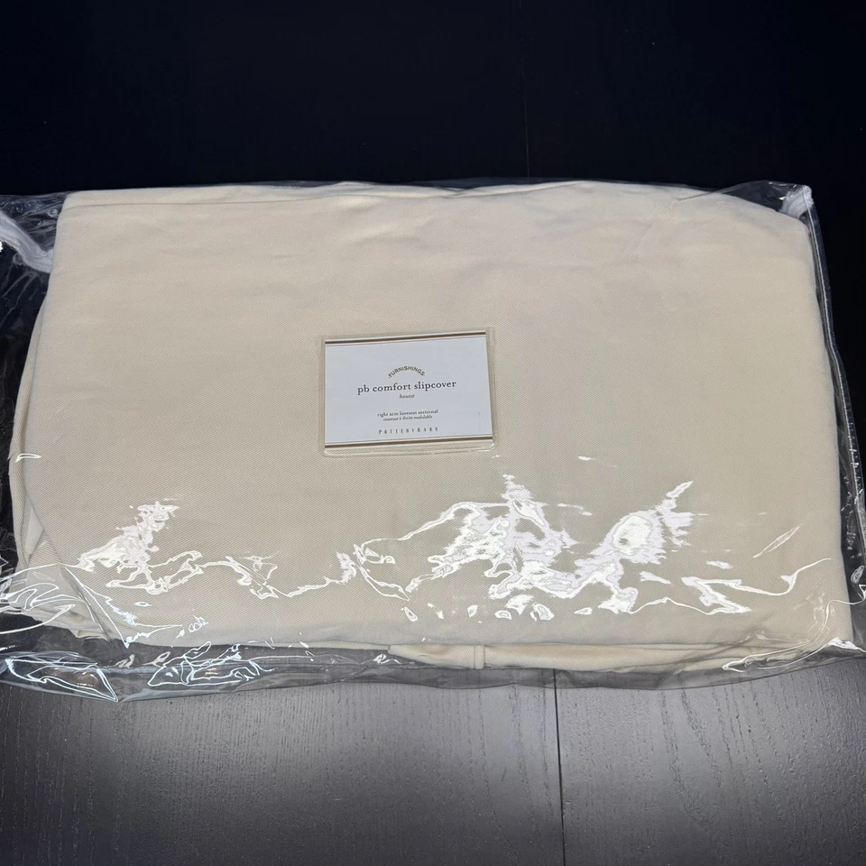 Funda Seccional Pottery Barn Brazo Derecho Loveseat Beige Claro PB Comfort Foto 1 de 4