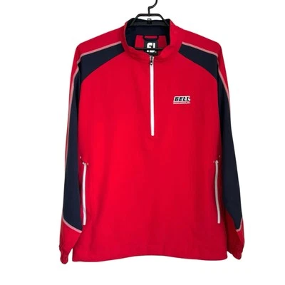 FootJoy Hombres Manga Corta Deportiva Viento 1/2 Cremallera Golf Pullover Talla 2XL Rojo Azul Foto 1 de 4