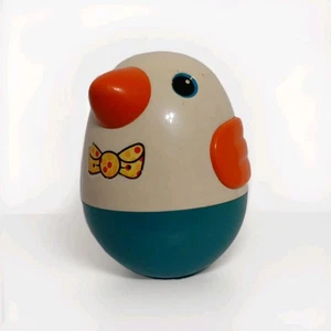 Vintage Playskool Roly Poly Weeble Wobble 5.5" Chime Bird Penguin Baby Music Toy - Picture 1 of 7