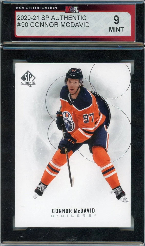 2020/21 Upper Deck SP Authentic Connor McDavid Graded Card #90 KSA 9 - Image 1 of 1