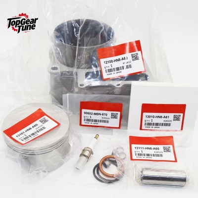 TOP END KIT W/ CYLINDER Fit For HONDA 14-23 PIONEER SXS700 06-22 RINCON TRX680 - Image 1 of 4
