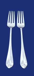 Mikasa CHLOE Gourmet Basics Set di 2 posate in acciaio inox lucido forchette per insalata 7 1/4 - Foto 1 di 1