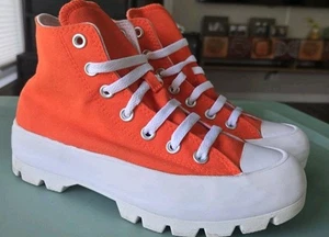 Taglia 7 - Converse Chuck Taylor All Star Lugged High Arancione - Foto 1 di 9