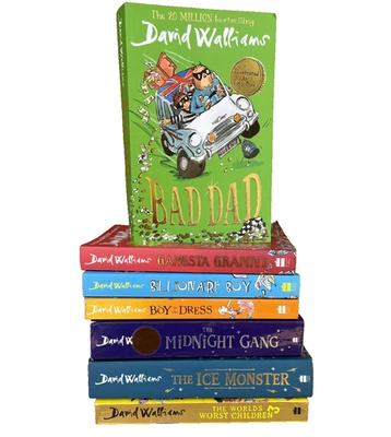 David Walliams Books 7 Kids Bundle Lot Paperback Bad Dad Worst Children Monster - image 1 of 4