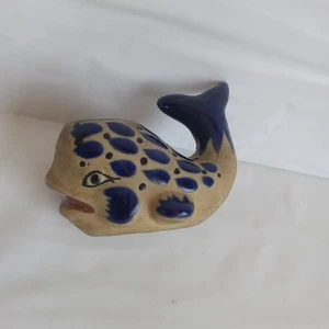 Figura ballena candelabro maceta cerámica talavera - Imagen 1 de 9