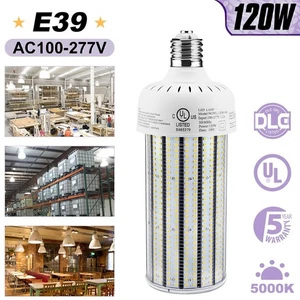 LED Corn Light Bulbs 120W E39 Mogul Base Replacement HID HP Mercury Vapor Bulb - Picture 1 of 9