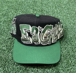 De colección Años 90 Philadelphia Eagles NFL Drew Pearson Graffiti Lana SnapBack Sombrero Para Hombres - Imagen 1 de 11