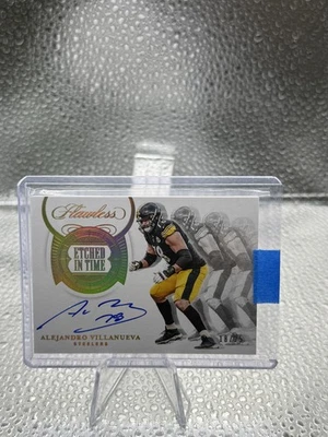 Alejandro Villanueva 2020 Panini Flawless #ET-AVI Etched in Time #/25 Auto - Image 1 of 2