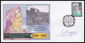 Segunda Guerra Mundial Colditz prisionero de guerra teniente PAT FERGUSSON firmado SM la Reina Isabel la Reina Madre FDC - Imagen 1 de 3
