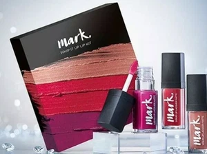 Avon Mark Whip It Up Lip Kit With 3 On Trend Liquid Lip Shades - 3X 7ml - Picture 1 of 2