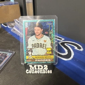 2025 Topps Heritage - High Number SP Jackson Merrill #422 Chrome Light Blue... - Picture 1 of 1