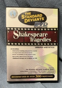 SHAKESPEARE TRAGEDIES Standard Deviants: Origins & Style Homeschool DVD 2000 VGC - Picture 1 of 3