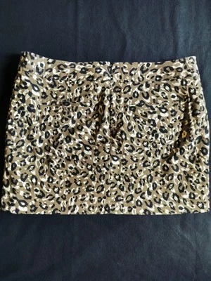 Minifalda Merona Animal Estampado Leopardo con Bolsillos Talla 14 Foto 1 de 4