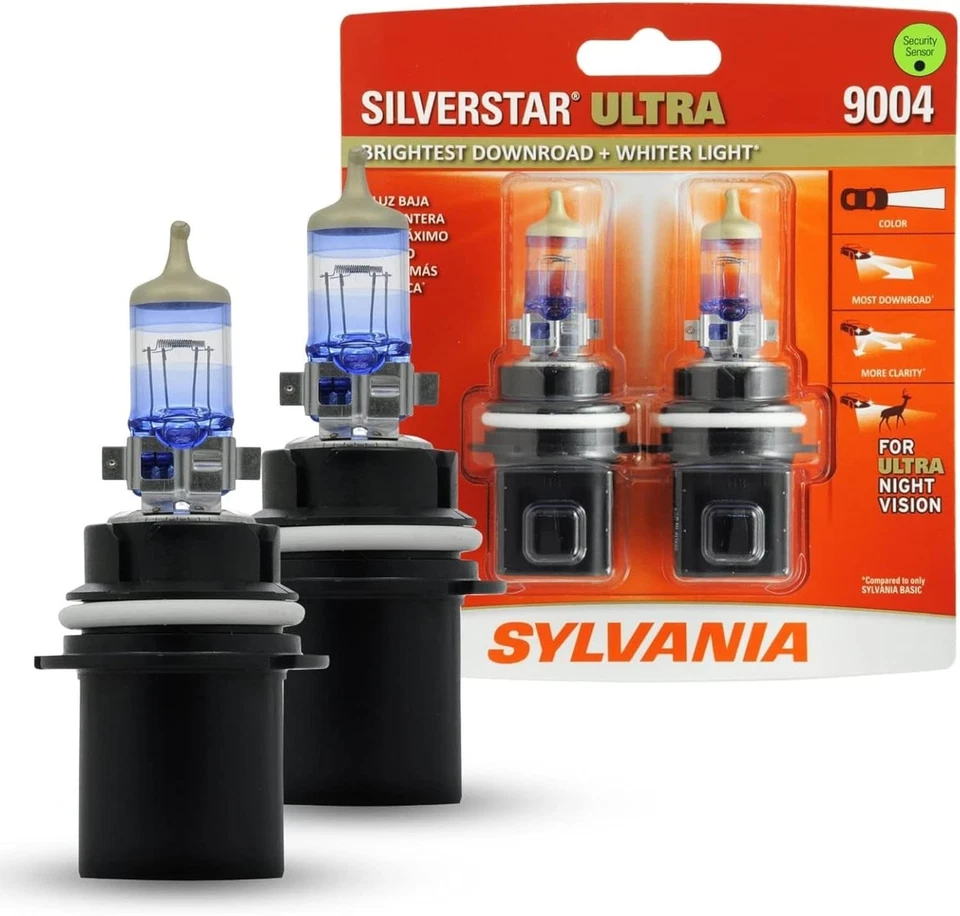 Bombilla halógena de ultra alto rendimiento SYLVANIA 9004 SilverStar (paquete de 2) Foto 1 de 1
