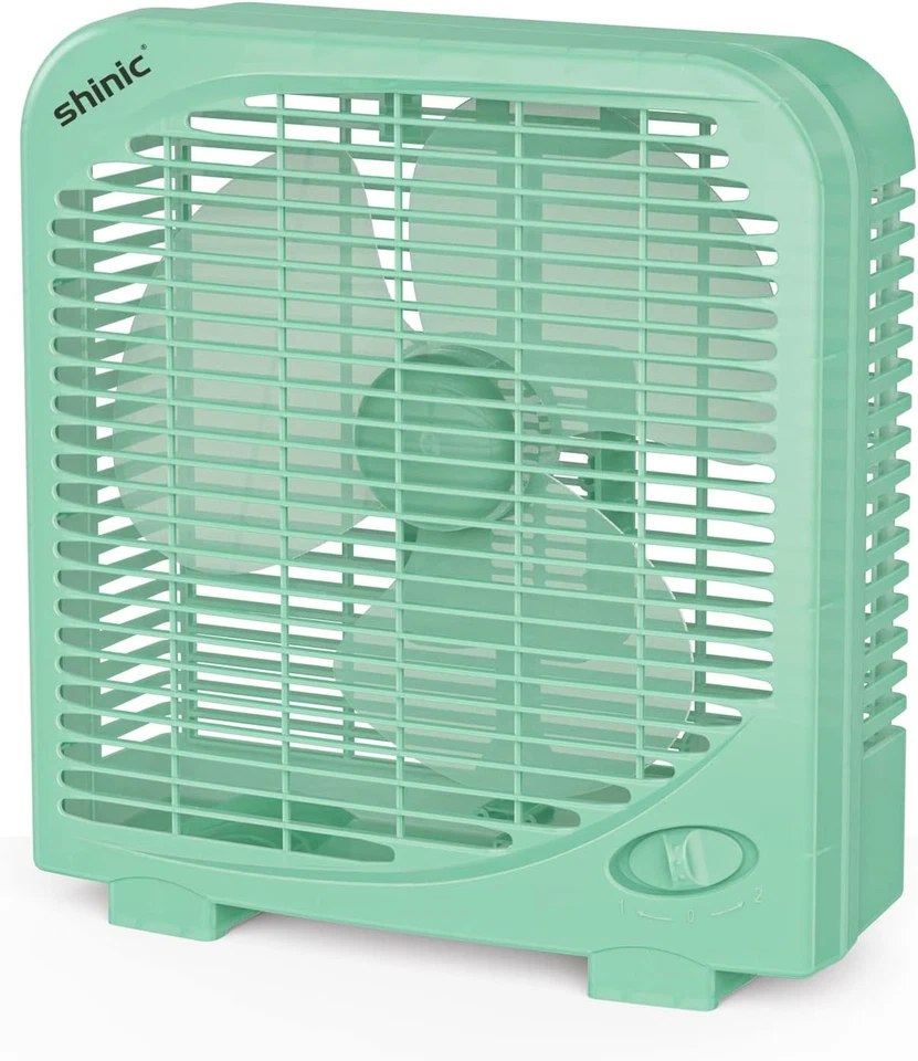 Ventilador de mesa de 10" para dormitorio, 2 velocidades, ventilador de mesa silencioso con fuerte flujo de aire, Foto 1 de 4