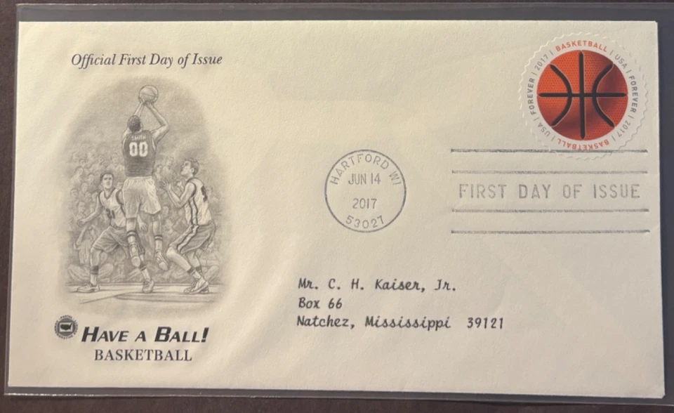 #5208 Have a Ball! Basketball addressed FDC on PCS cachet - Image 1 of 1