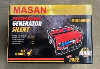 Masan Professional Generator Silent ML8500W, Neu, Stromerzeuger, Not-Generator - Bild 1 von 4