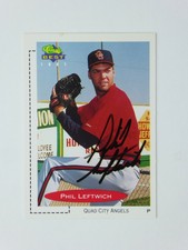 Phil Leftwich 1991 Classic Best Signed Pitcher Autographed California Angels